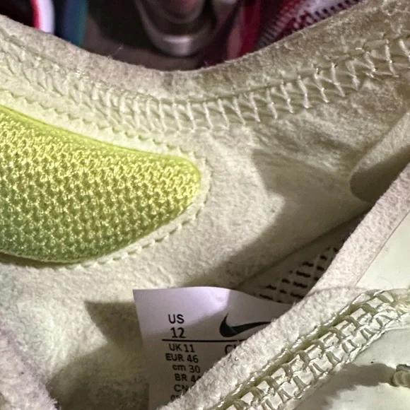 Nike men's mint green and orange Athletic Running Shoes - Picture 5 of 6